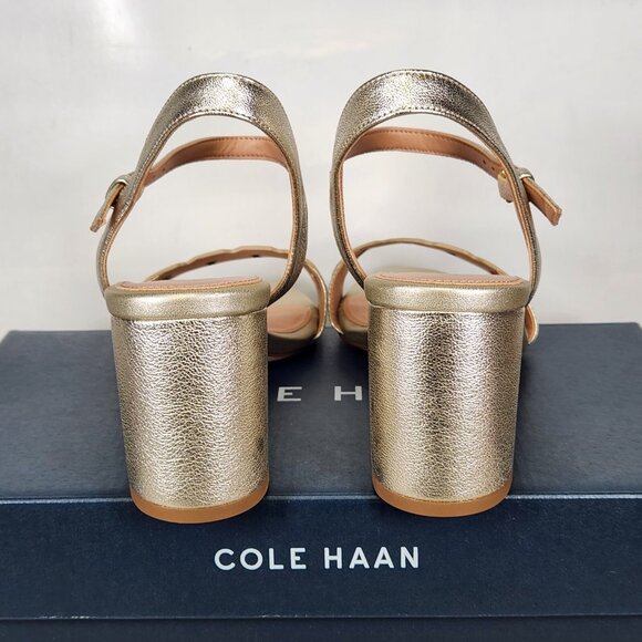 Cole Haan Josie Chain Sandal - Soft Gold Leather - Picture 6 of 10